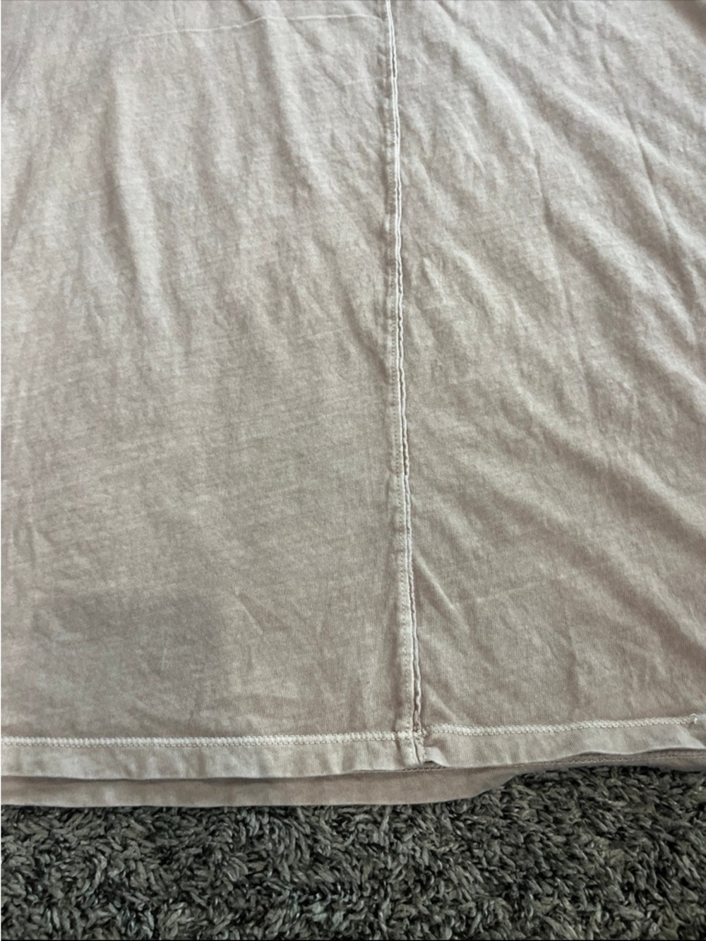 We The Free Free People Be Free Tee Taupe Tan Oversized Long Sleeve Top - XL - Picture 3 of 8